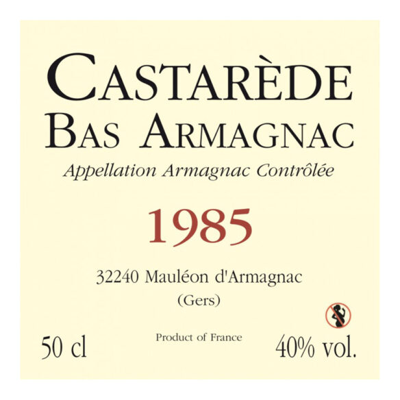 Armagnac Castarède 1985